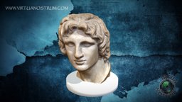 Bust of Alexander the Great heritage, patrimonio, escultura, greece-ancient, macedonian, archaeology, sculpture
