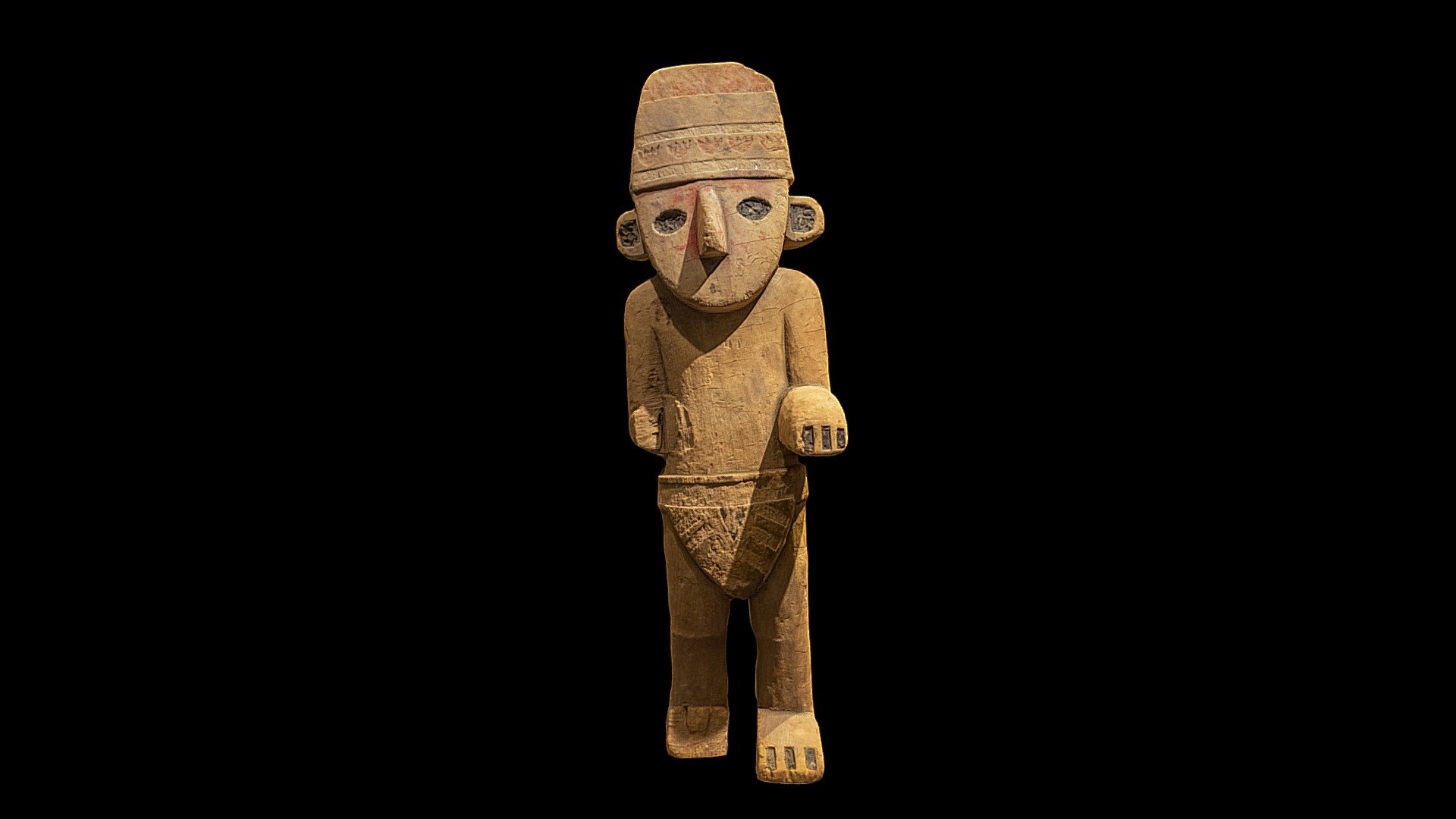 The Chimú statuette from the Cinquantenaire Museum which was copied by Hergé into The Broken Ear adventure of Tintin 3d model