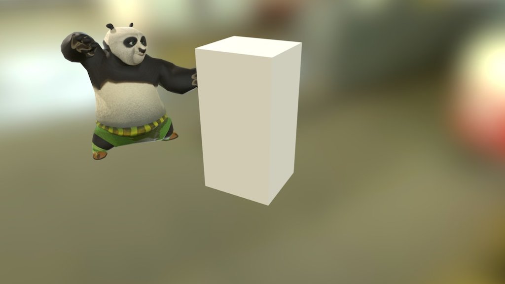 Kongfu Panda The Dragon Warrior Po Attack - Kongfu Panda The Dragon Warrior Po Attack - 3D model by llllline 3d model