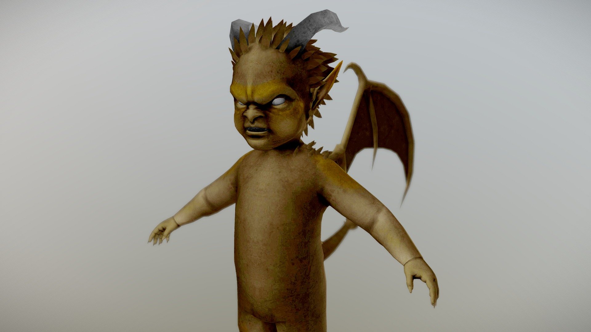 devil baby - 3D model by vitascky 3d model