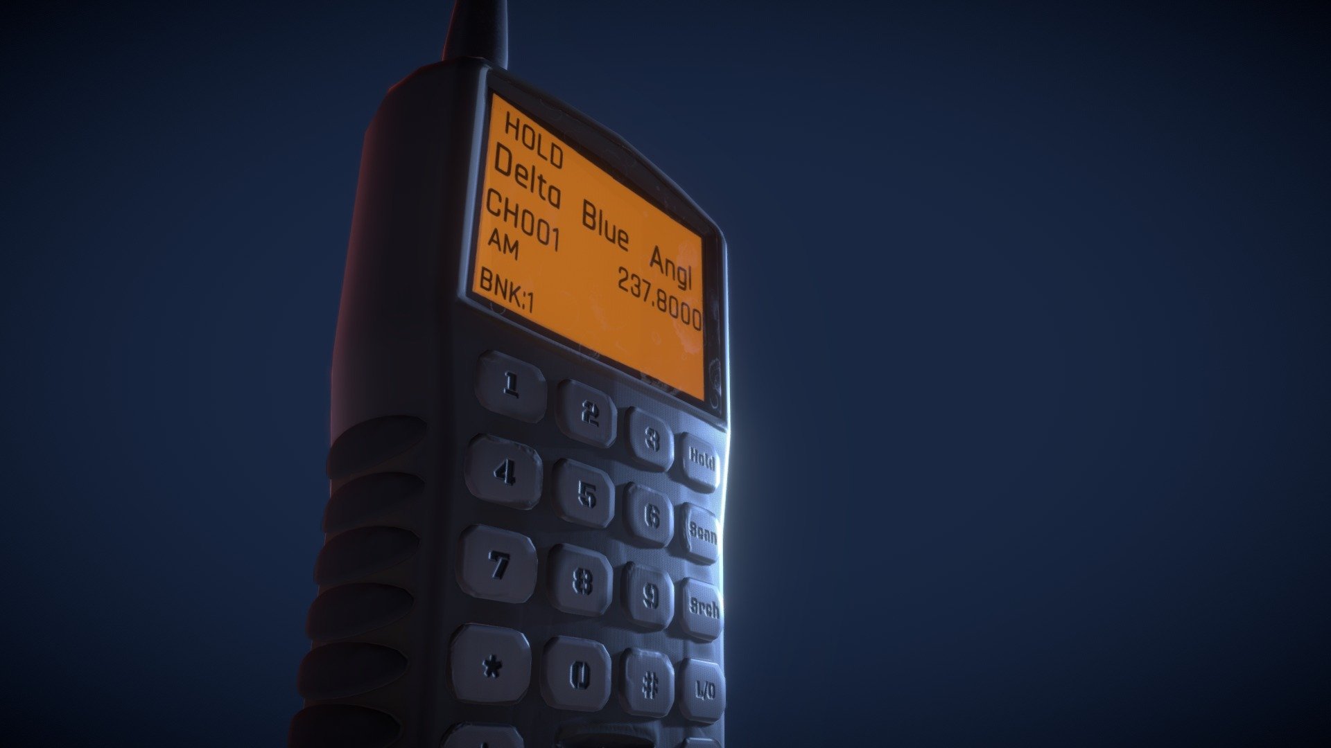 A Police radio I made in school 3d model