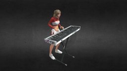 Girl Female Keyboard Player portable, band, player, woman, pianist, musicians, musical-instrument, girl, female, keyboardist