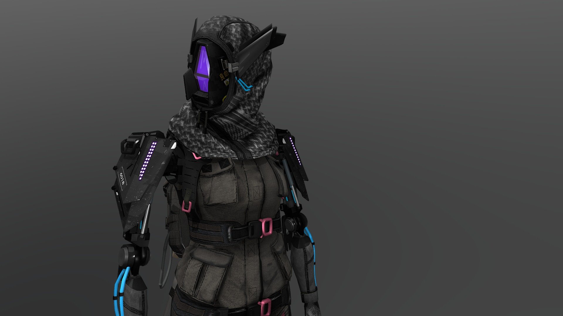 Character project inspired by Titanfall 3d model