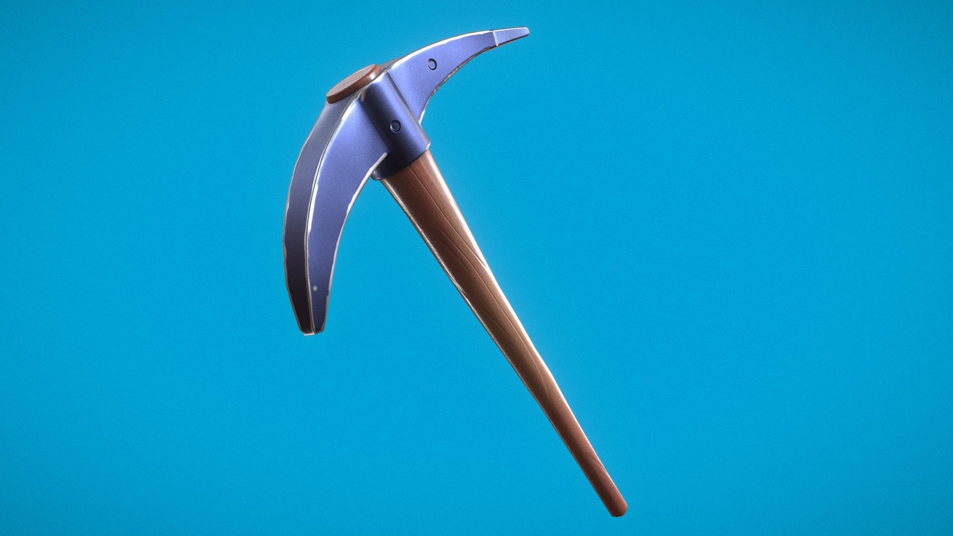 Fortnite Pickaxe which i modeled in Blender and textured in Substance Painter 3d model