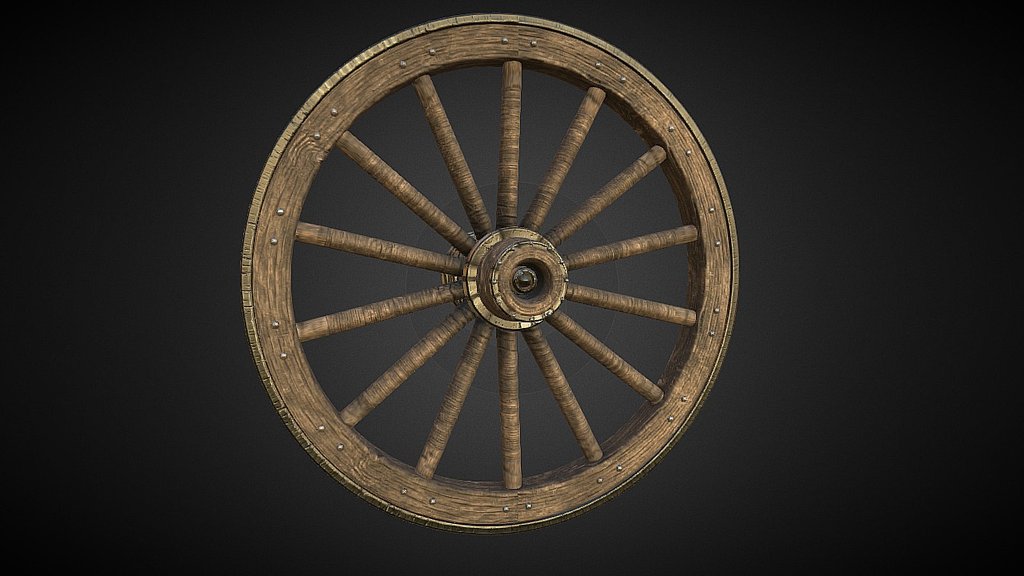 Created in Maya, ZBrush and Substance Painter.
I know your asking why make a wagon wheel lol.. Well I plan to make transportation very relevant with in my game as well as the load characters can carry. I intend to make several types of wagons, carts , chariots , coach's etc. So I figured start with a wheel and go from there lol..  MORE TO COME - Medieval wagon wheel - 3D model by prometheanstudio1 3d model