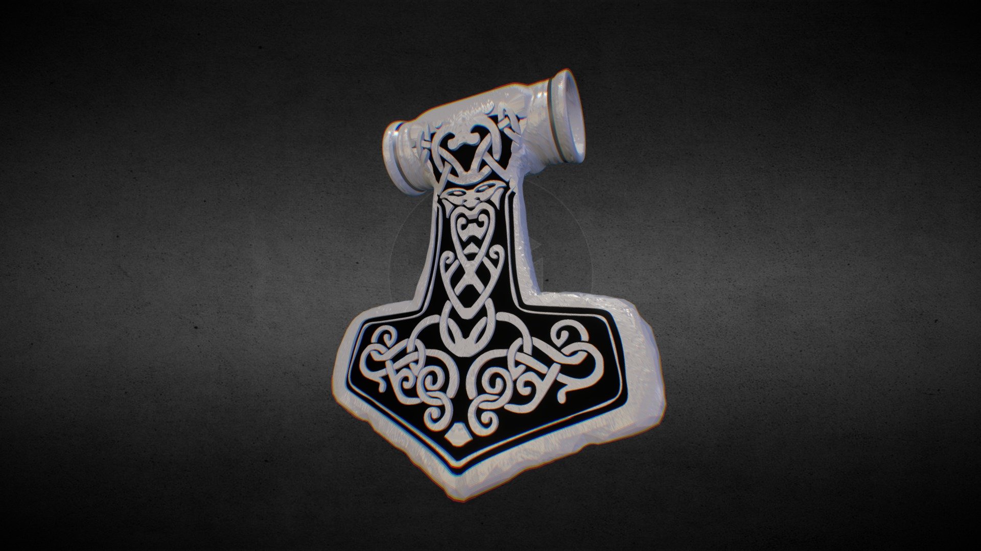 In Norse mythology, Mjölnir is the hammer of Thor, a major Norse god associated with thunder. Mjölnir is depicted in Norse mythology as one of the most fearsome weapons (from Wiki)

more at:
http://on.be.net/1AERNFS - Mjolnir - Thor's Hammer (Blender/Cycles) - 3D model by hxwaraa 3d model