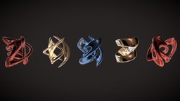 Knots Scultpures torus, abstract-art, blender, blender3d, abstract, sculpture, torus_geometry