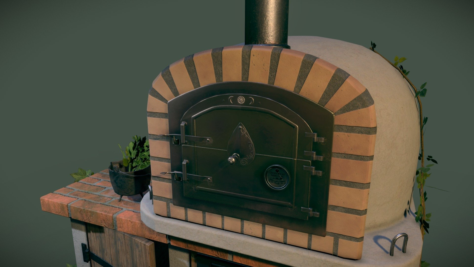 A brick pizza oven fit for a late night garden party. Or one during the day. I wont tell.

Modeled in Maya. Textured in Substance Painter. Check out my Artstation for process and breakdown photos. https://www.artstation.com/jlanichowski - Garden Pizza Oven - 3D model by Jennifer Anichowski (@JAnichowski) 3d model