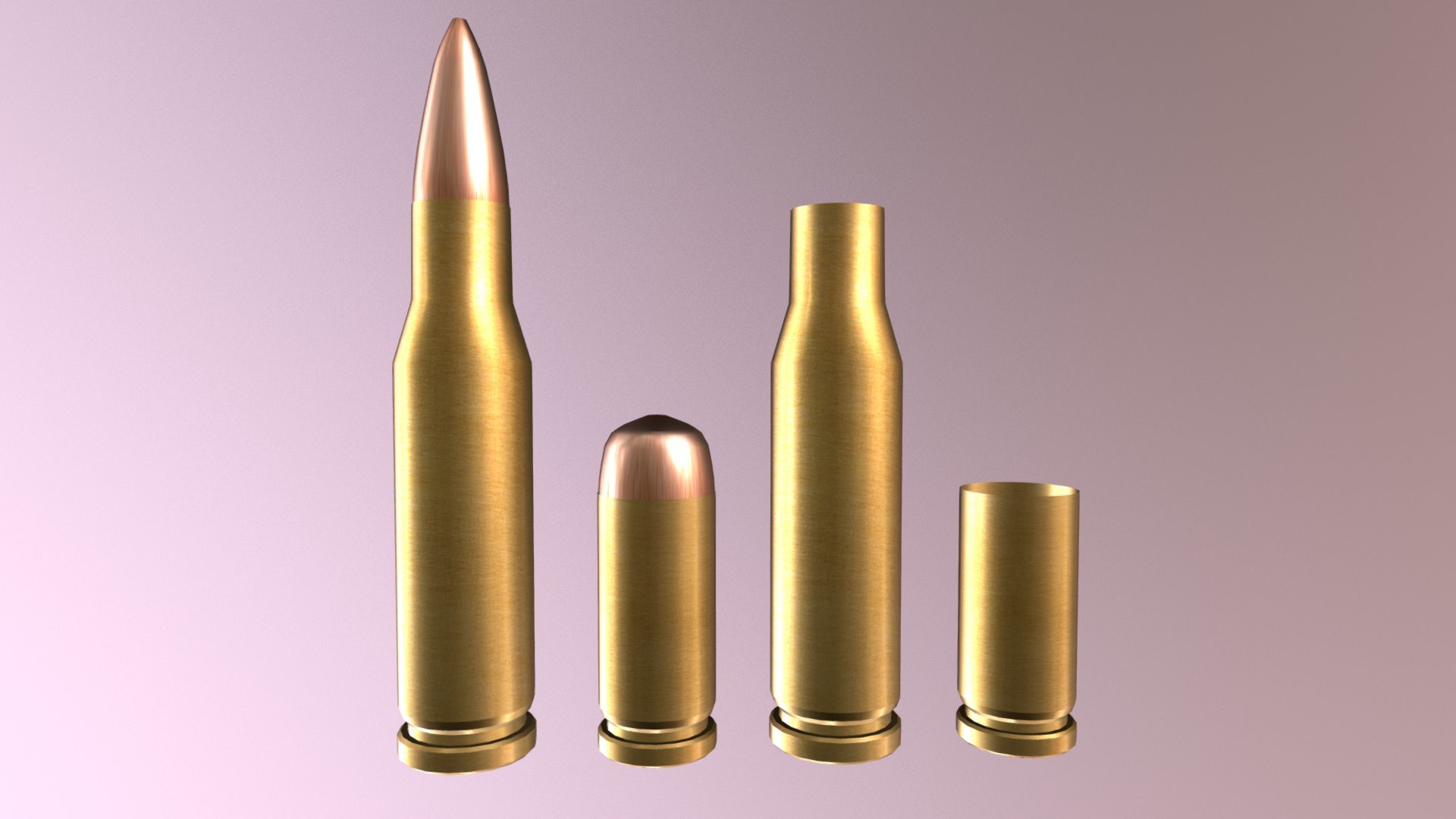 Bullets - 3D model by zogorman 3d model