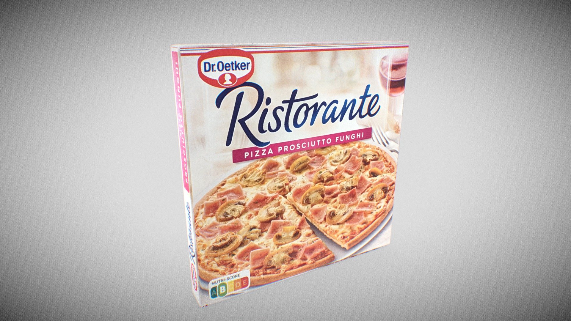 3D Model of Dr. Oetker Ristorante Prosciutto Funghi (Frozen) Pizza Box

The model is low-poly, full-scale, real photos texture with my phone.

Hope you enjoy it 3d model