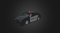 [VEHICLES] Police Car police, vehicles, policeman, blockbench, minecraft, voxel