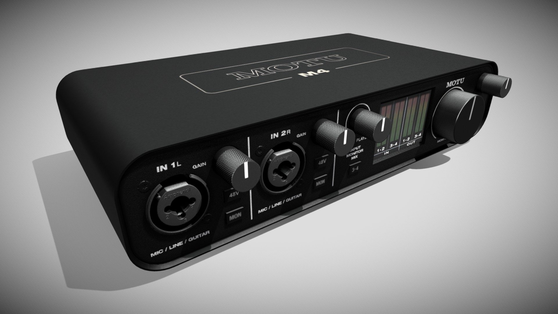 MOTU M4 audio interface - MOTU M4 audio interface - Buy Royalty Free 3D model by TomekT 3d model