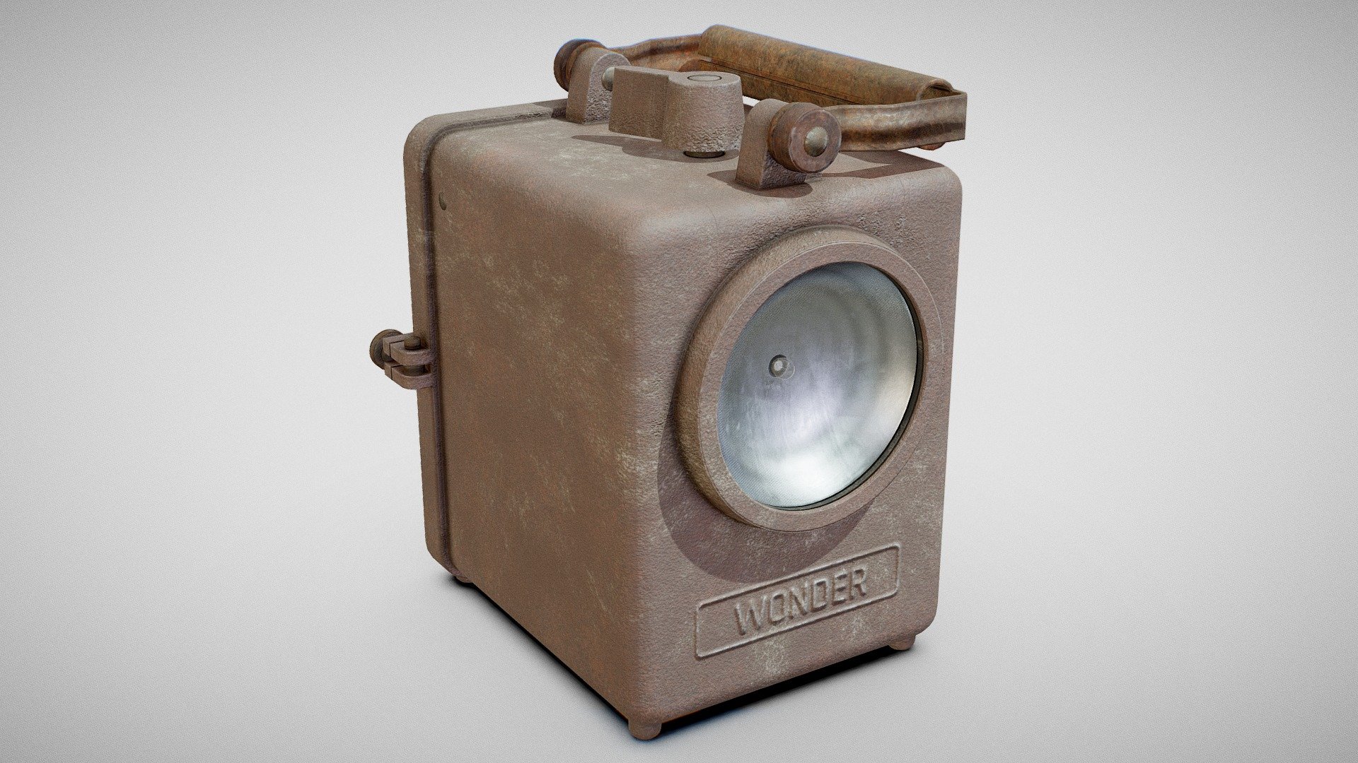 3D models of a 1950s Wonder Agral lamp created using reference pictures.

3D Models:



Modeled with Blender 2.80 Beta.



Lowpoly (3K verts).



BLEND, FBX, OBJ, STL and DAE formats.



Textures:



Created with Substance Painter.



2K 8-bit PNG format.



PBR Metal/Roughness standard.


 - Lamp - Wonder 1950s Agral (Rusty) - Buy Royalty Free 3D model by Fabio Orsi (@fabioorsi) 3d model