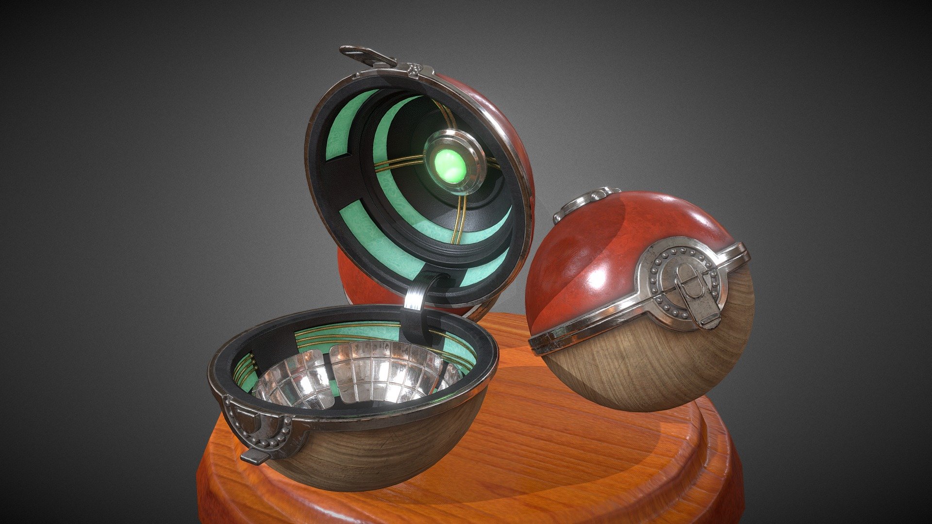 An ancient Pokeball made by Hisuian people.
Can't wait till Pokemon Legends release!!
ps: It's a best Pokemomn game ever!!!

Artstation: https://www.artstation.com/artwork/9mAy9o - Hisuian Pokeball - Pokemon Legends Arceus - Buy Royalty Free 3D model by QuangCao 3d model