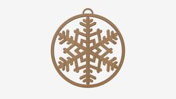 Christmas tree decoration 07 tree, wooden, winter, new, christmas, holiday, year, snowflake, celebration, 3d, pbr, decoration