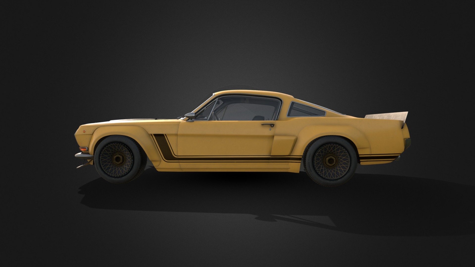 Just concept from my dreams - VOLGA-MUSTANG - 3D model by l-odin 3d model