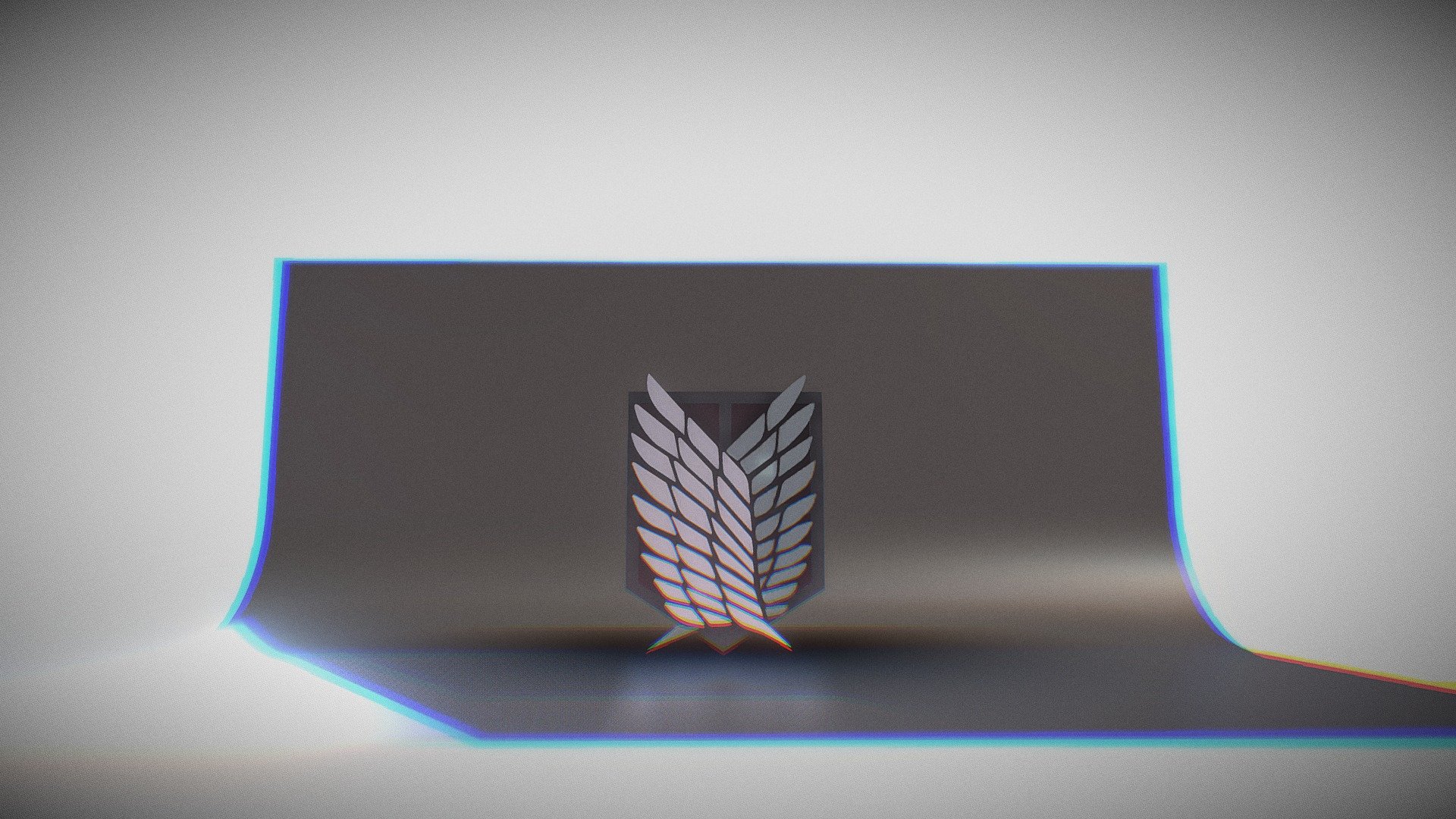 survey corps symbol. 
from attack on titan 3d model