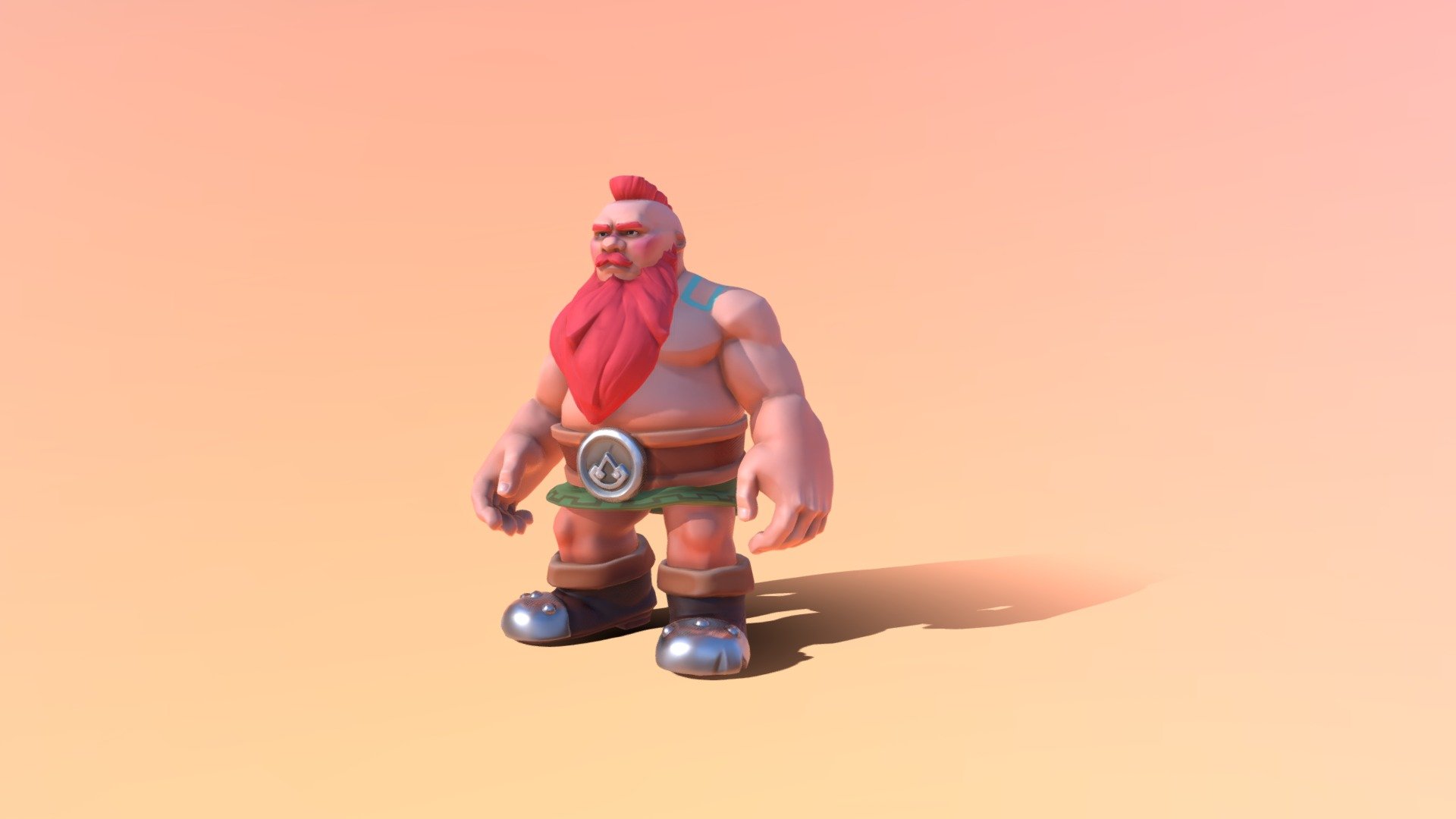 The pack contains an stylized dwarf PBR character. 
 Bran character is a concept suitable for fantasy RPG.  
 Good for social, VR, AR, Mobile, etc. 
 

  =  Movie =  
 https://youtu.be/rFCjjaiyQQ0 
 

 =  Detail Information =  
 https://www.artstation.com/artwork/nYlzBr 
 
  

 = Website =  
 https://www.instagram.com/einartstudio 
 

 = Contact = 
 einartstudio@gmail.com 

 - EIN Stylized Dwarf : Bran - 3D model by einstudio 3d model