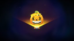 Loot Box Halloween pumpkin animated cube, crate, rpg, cute, prop, fps, lock, vr, ar, game-art, scary, loot, box, pumkin, casual, haloween, corona, overwatch, trick, game-asset, unboxing, royale, lootbox, pubg, fortnite, trickortreat, character, pbr, lowpoly, starwars, stylized, animated, ghost, pumpkin, spooky, rigged, gameready, evil, yeyo, "cubeworld", "sketchfabhalloween2019", "hypercasual"