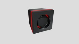 Wireless Square Speaker With RGB Led Lights
