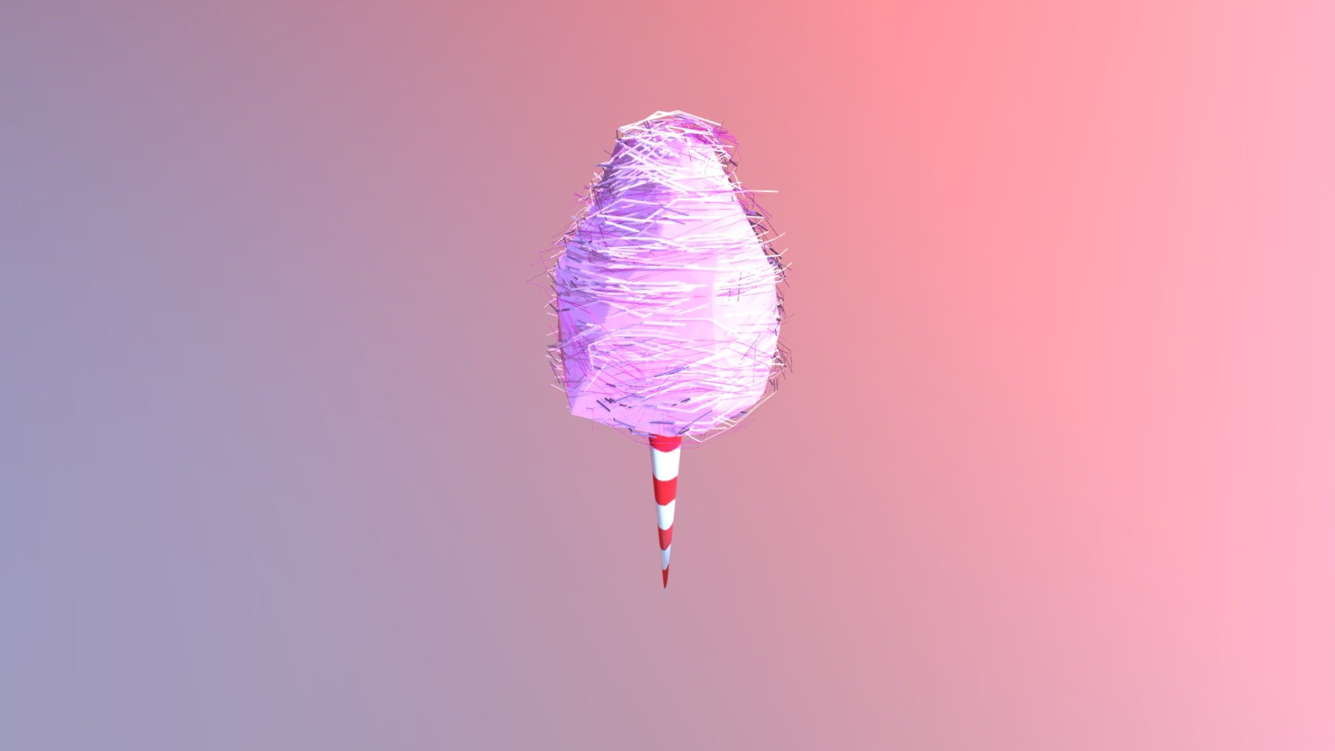 Fuzzy Week3 - Cotton Candy - 3D model by melann_strauss 3d model