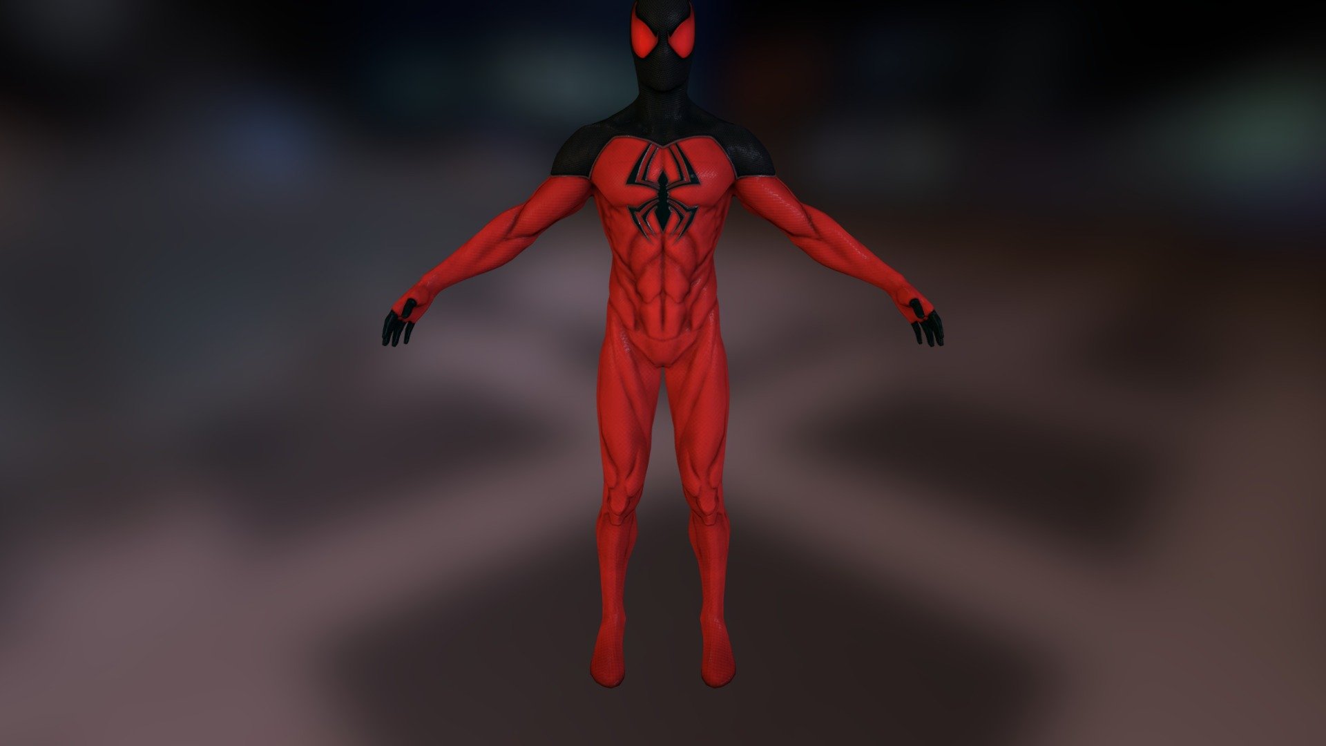 SpiderMan Scarlet Spider Suit - 3D model by bobo.cj 3d model
