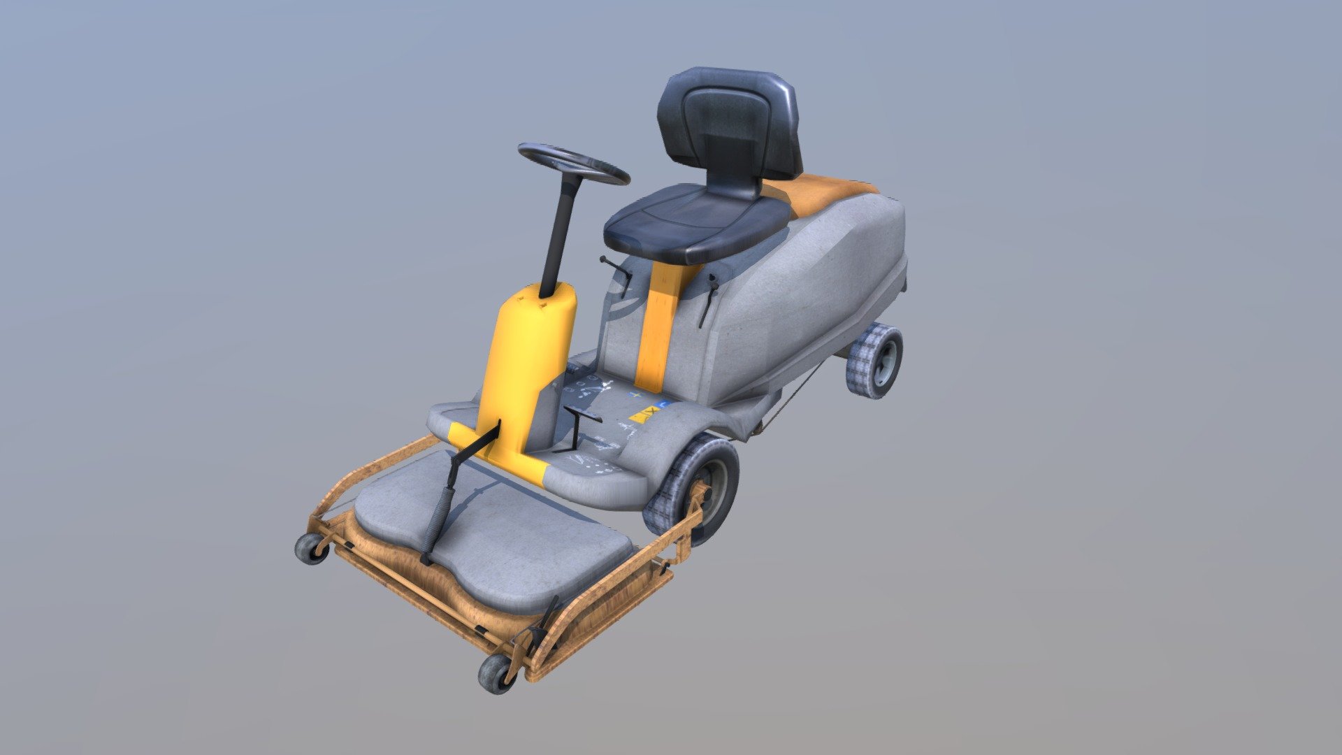 Stiga front mower - Download Free 3D model by MiskaV (@miska347) 3d model