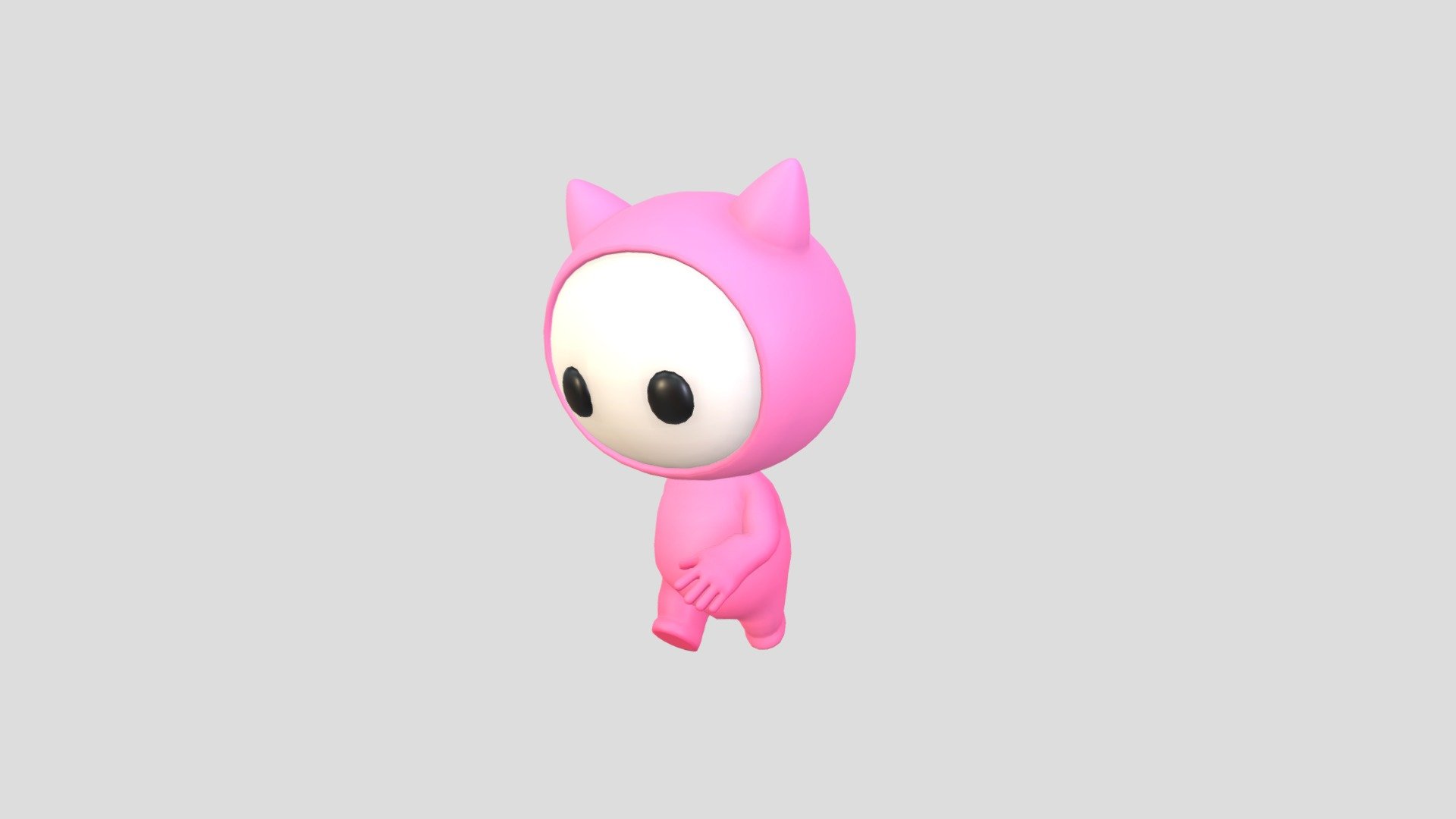 Rigged Pink Little Monster Character 3d model.      
    


File Format      
 
- 3ds max 2024  
 
- FBX  
    


Clean topology    

Rig with CAT in 3ds Max                          

Bone and Weight skin are in fbx file       

No Facial Rig    

No Animation    

Non-overlapping unwrapped UVs        
 


PNG texture               

2048x2048                


- Base Color                        

- Roughness                         



3,672 polygons                          

3,536 vertexs                          
 - Character260 Rigged Mascot - Buy Royalty Free 3D model by BaluCG 3d model