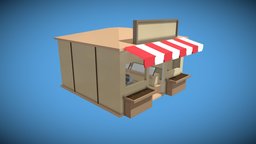 Bakery (Low Poly) food, bread, bakery, low, poly, noai