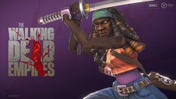 The Walking Dead Empires: Michonne video-games, michonne, walkingdead, samurai-sword, walkingdeadempires