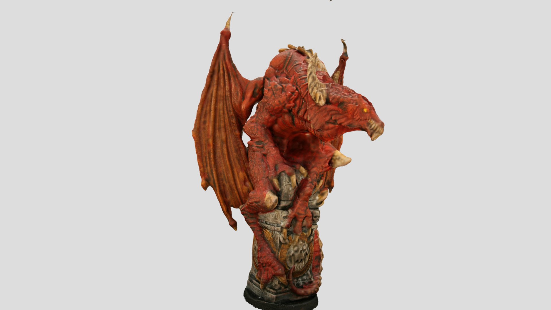 This model is based on the Crypt Dragon, Venim. It is from HeroQuest Mythic.

I did the photography and photogrammetry.
Painting was done by Pinnacle Painting Studio.

Using Chrome browser is better than Modzilla Firefox here on SKETCHFAB - Smaug - Duke Blitzein - Buy Royalty Free 3D model by Chad "Duke Blitzein" C (@chad_c) 3d model