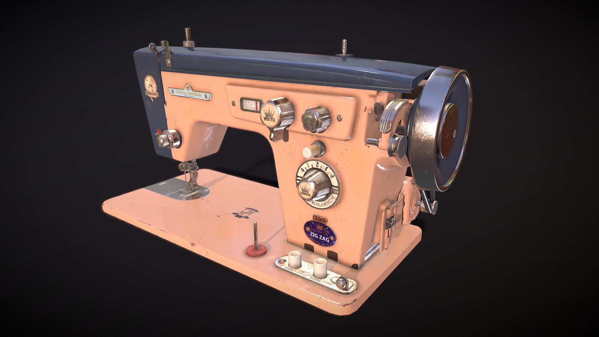 Sewing Machine - 3D model by NickMilik 3d model
