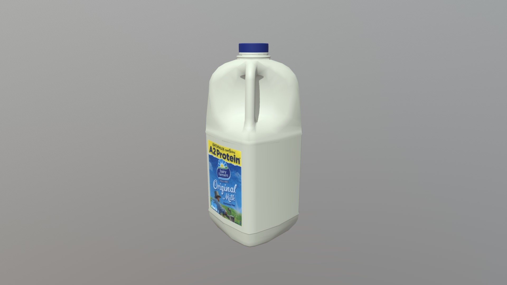A milk carton I modeled for a Lighting and Compositing exercise - Milk Carton - 3D model by healy_aidan 3d model