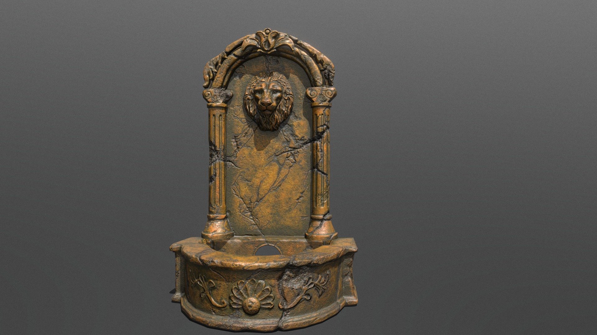 This is one of the  Ancient Lion Pillars that I had converted into a 3D Model with the help of Zbrush. Basically, I had made the pillar in Maya and then the lion's skull in the Zbrush (This is my first time to work on it). Then I had combined them up, to put some cracks on the pillar so that it would have an ancient look. Then the same thing as it is (Low poly, Unwrapping and Baking). After those things I had did texturing in substance painter. If there is any mistake then please feel free to comment on it 3d model