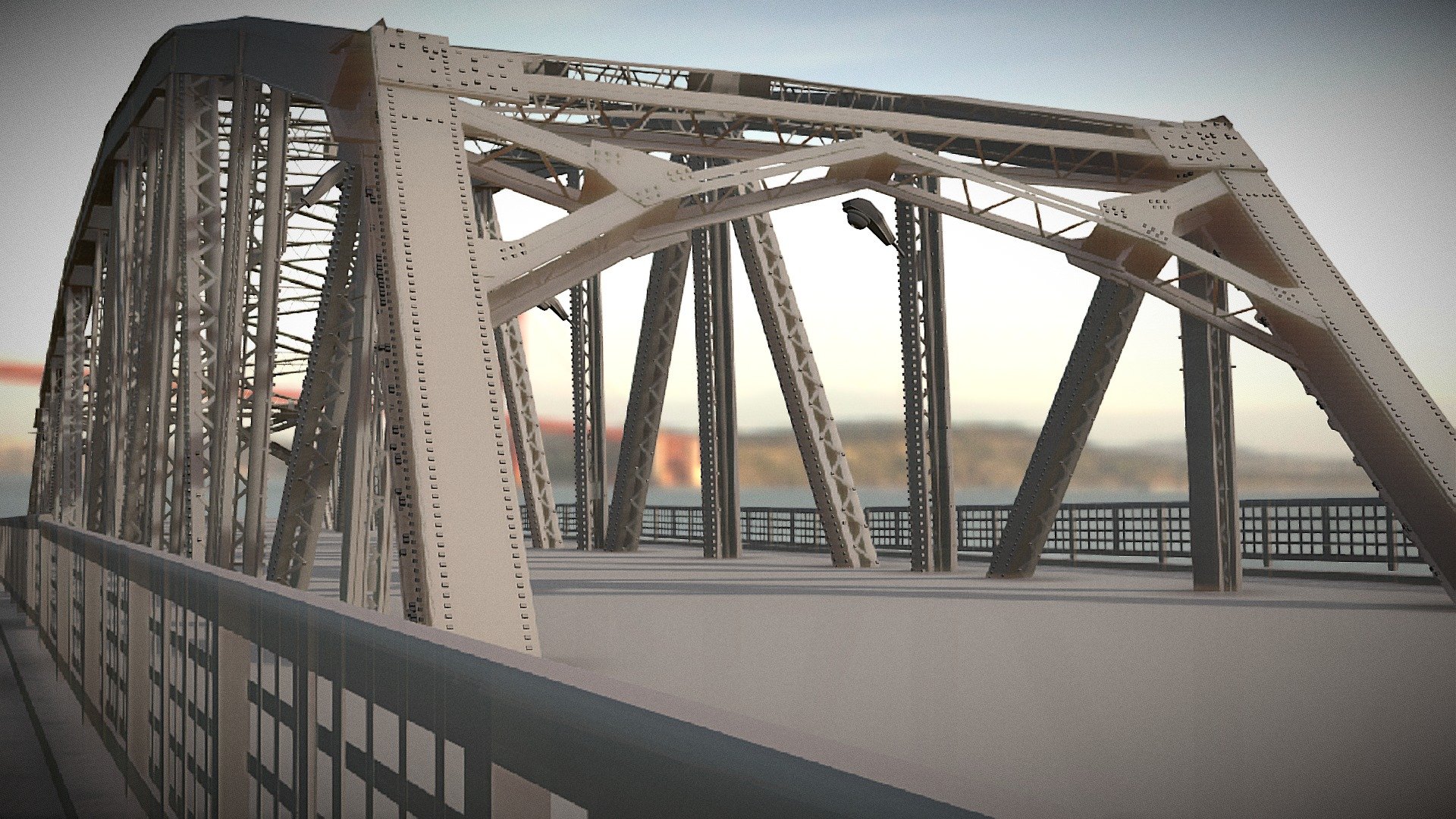 Memorial Bridge is a bascule bridge over the Chao Phraya River in Bangkok, Thailand, connecting the districts of Phra Nakhon and Thonburi 3d model