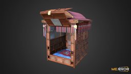 [Game-Ready] Korean Palanquin japan, 3d-scan, korea, asia, china, antique, ar, scanned, traditional, korean, palanquin, 3d, wood, noai, scanned-object, 3d-scanned-object, asian-traditional, korean-palanquin, korean-traditional, asian-palanquin, wood-palanquin