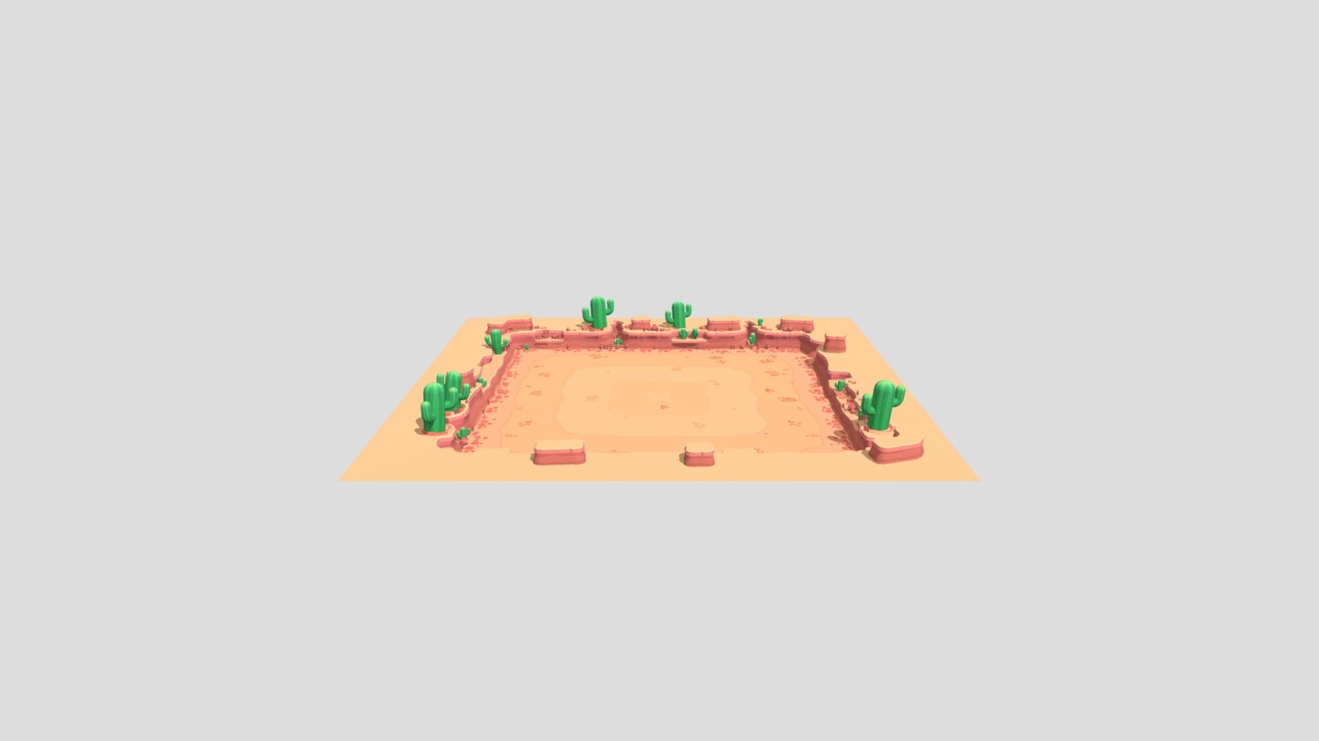 Go alone to fight in the Showdown Arena! Whoever's still standing at the end wins 3d model
