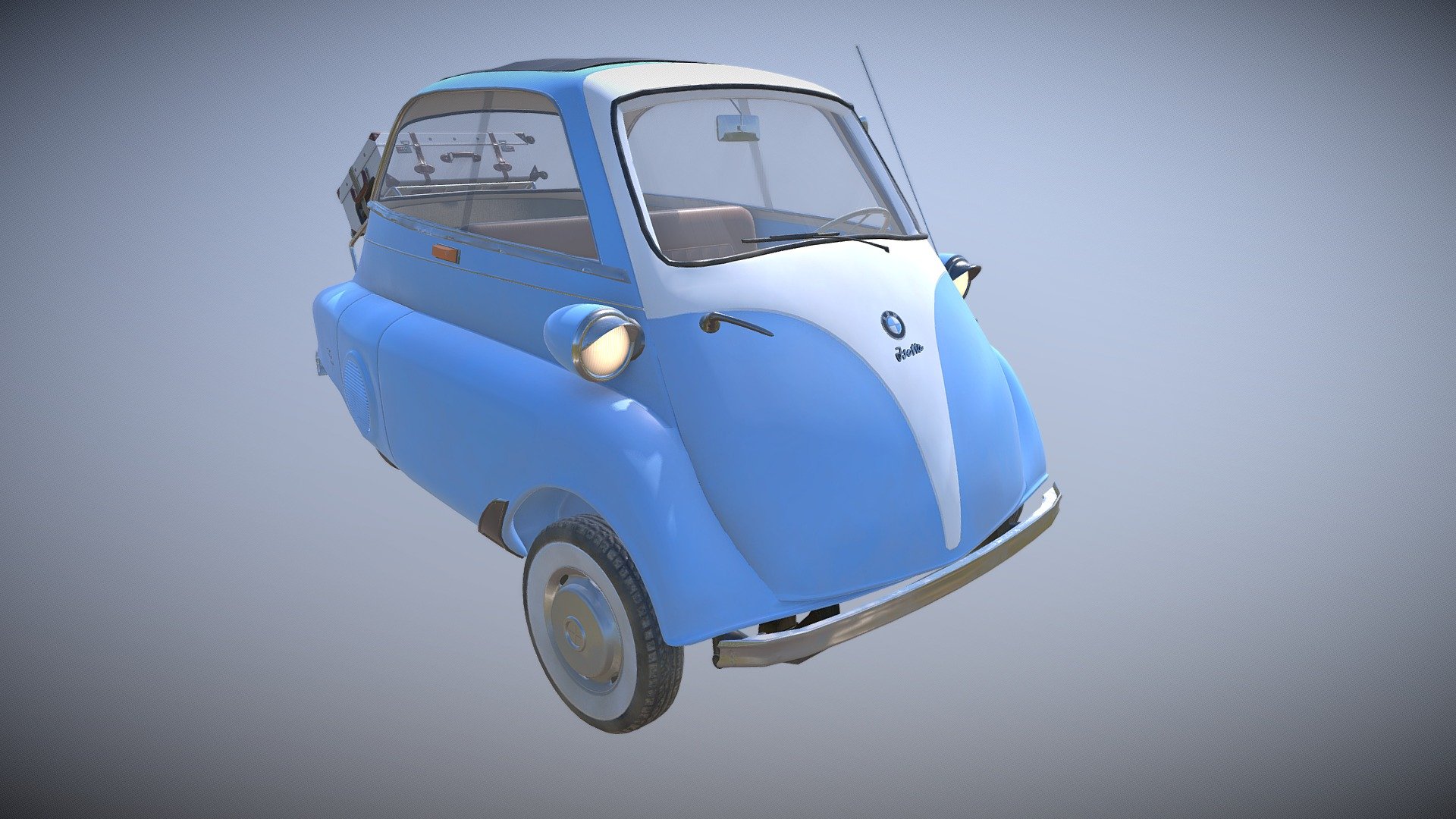 This is the car I built for the project. I uploaded it by itself so that it can be analyzed better. It was all made in maya and Substance 3d model