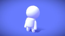 Stickman toon, cute, chibi, vr, ar, stickman, game-ready, rigged-character, character, cartoon, lowpoly, female, male, rigged, hypercasual