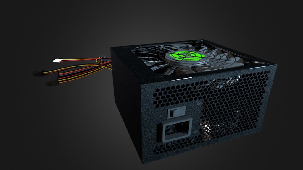 Hi guys!

If you're interested in animation of building pc -follow me, cause i'm about to do it soon. Let's learn something useful!

Wires are rigged.

software used: CD4, Maya, Substance Painter

Feel free to comment and point out some issues or mistakes :D - PC Power Supply +animation - 3D model by wiktor jarmonik (@jarmon) 3d model