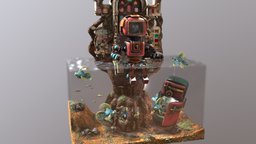 Throne of the forest substancepainter, substance