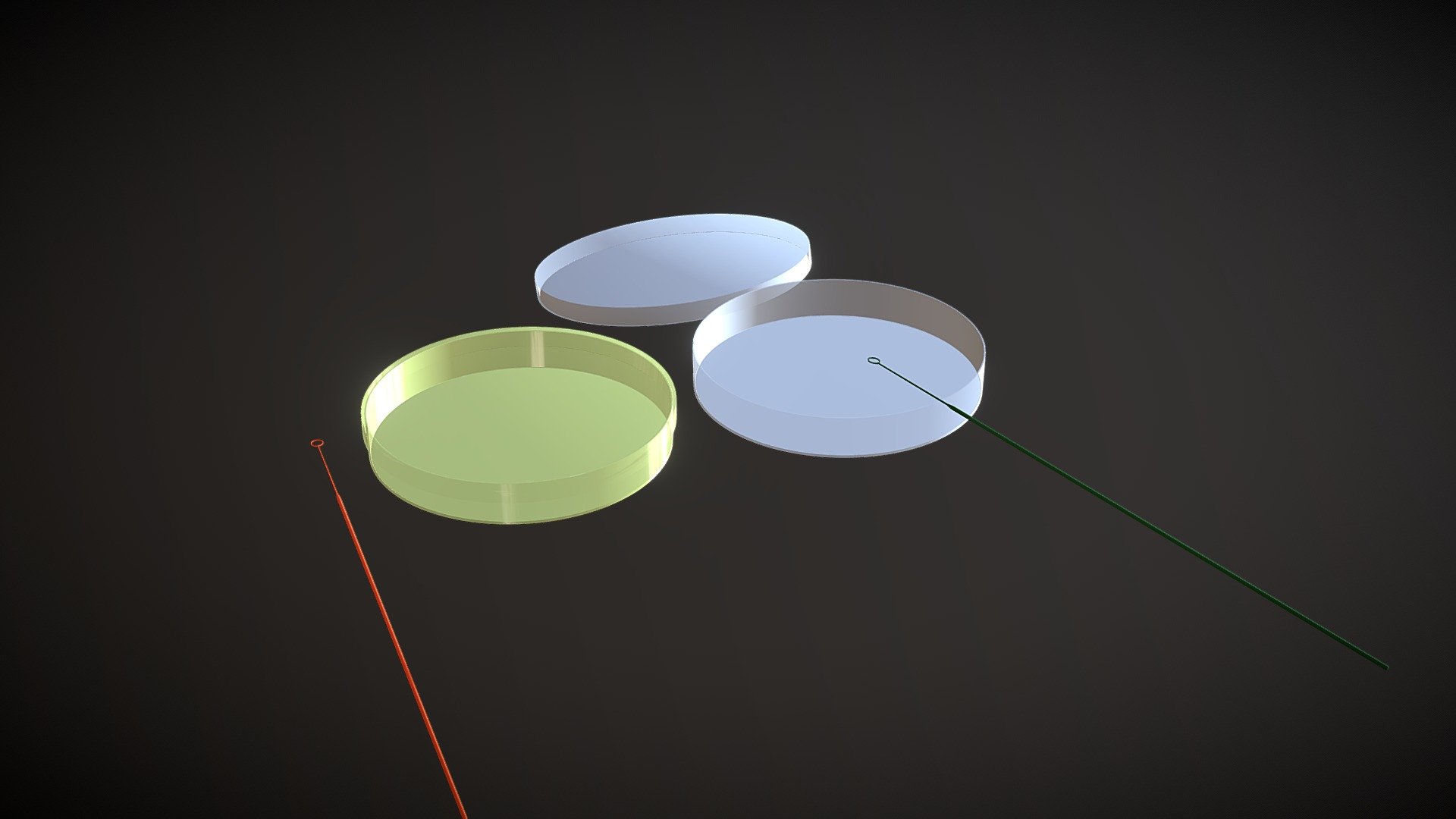 Petri dish and inoculating loop - Petridish and loop - Download Free 3D model by Filip (@filip.hans.nyberg) 3d model