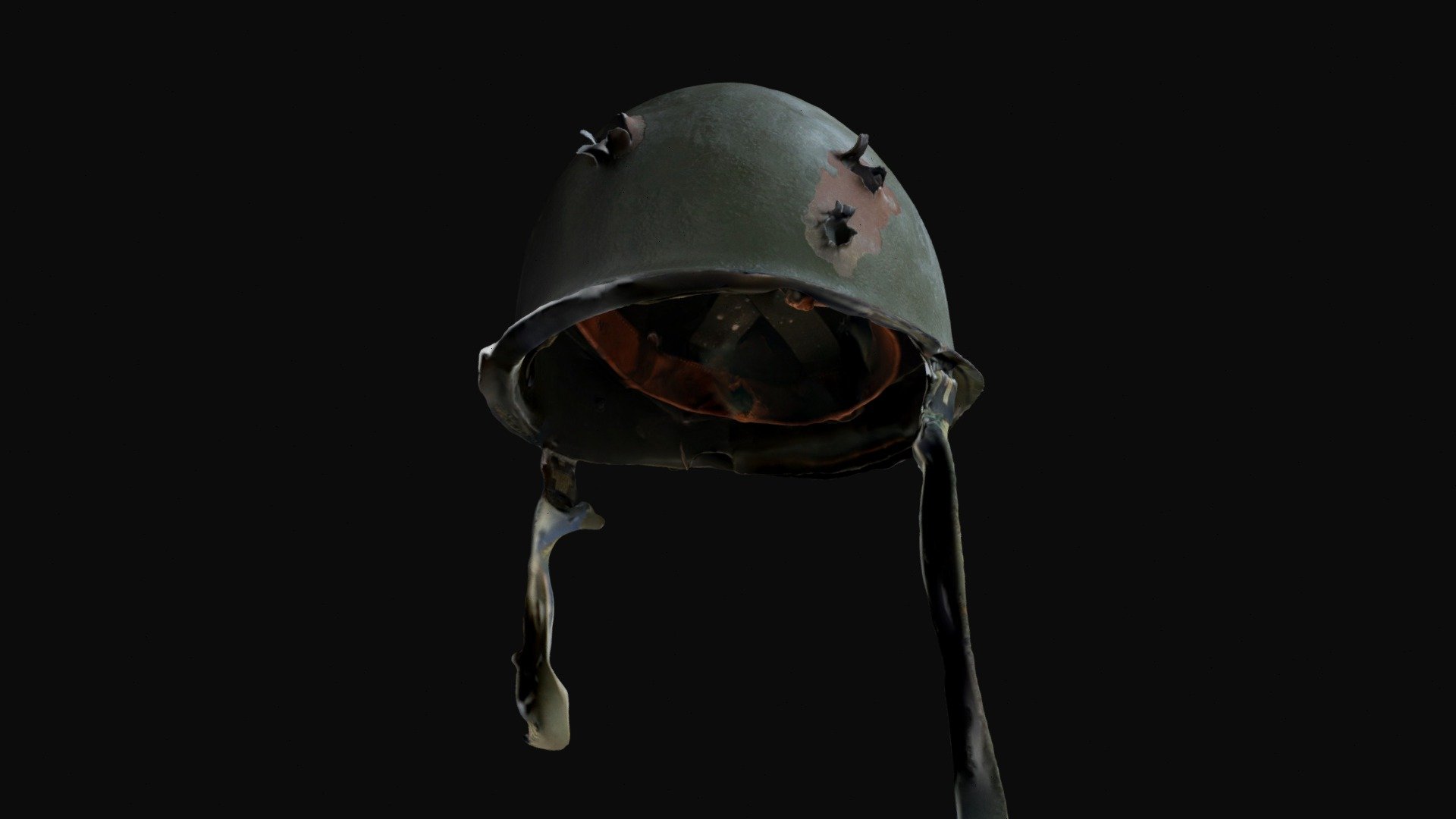 A 3D Scan of a Helmet with bullet holes

Can be used in game

Only been cropped. Raw Scan.

Created with Polycam - Helmet with bullet holes 3D Scan - Buy Royalty Free 3D model by BundemG 3d model