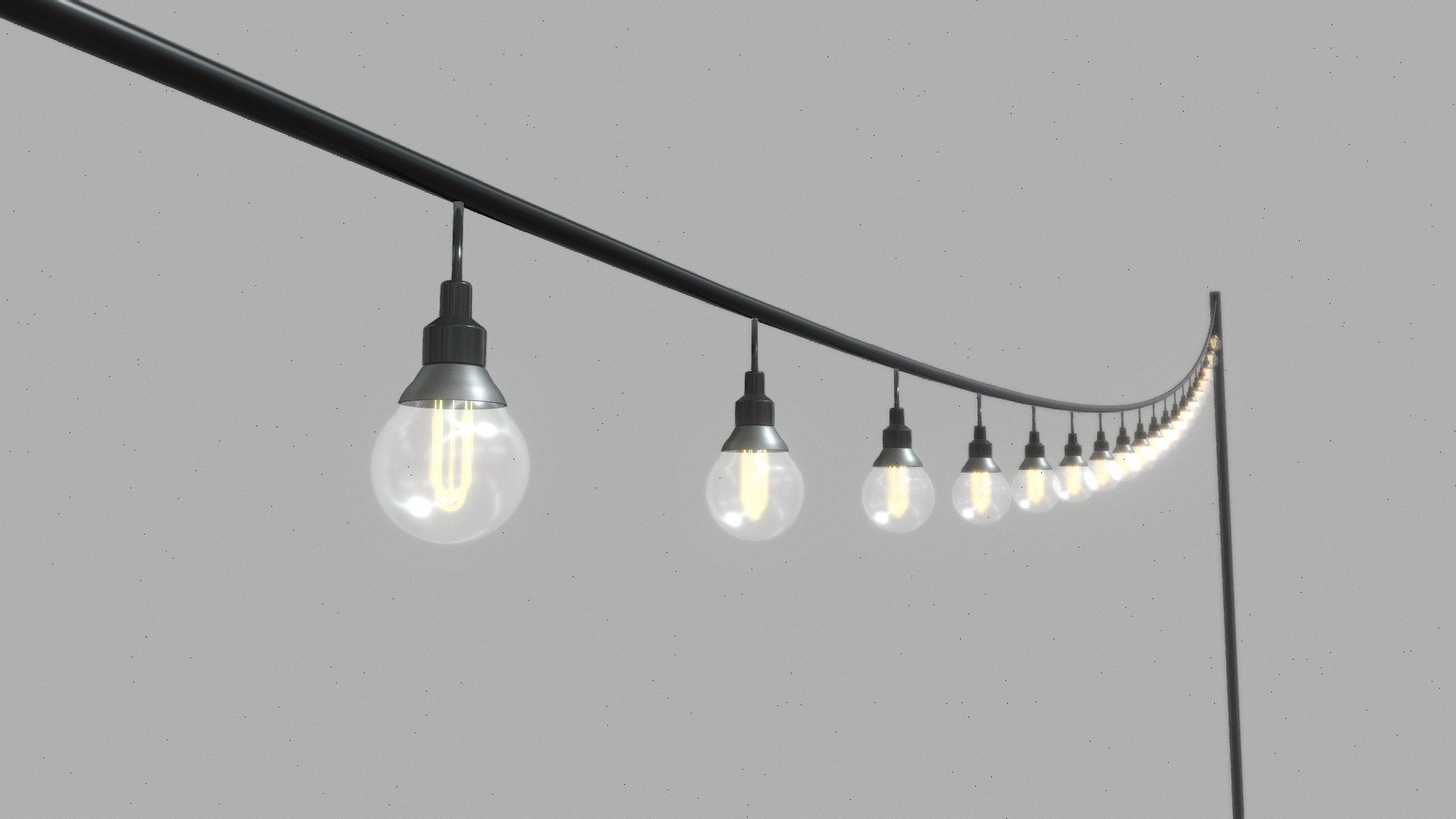 Vintage Lights String 10 Meters Long

IMPORTANT NOTES:


This model does not have textures or materials, but it has separate generic materials, it is also separated into parts, so you can easily assign your own materials.

If you have any questions about this model, you can send us a message 3d model