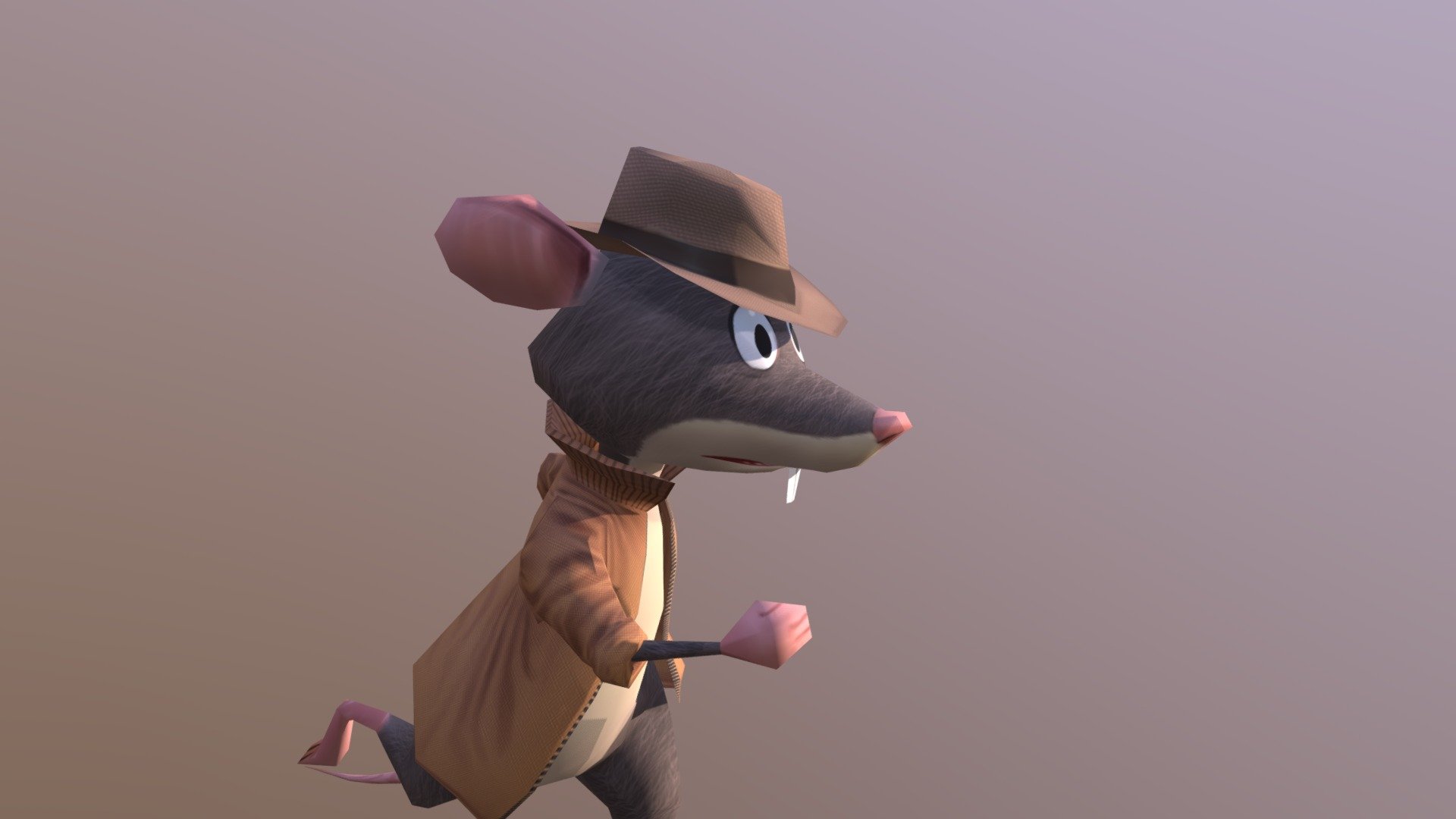 Animations for a Rat Character, includes running, idle a jump frame and a transition for when the jump ends&hellip; and of course a dance one xD. This character was used for the game Rat Trapped, made for the Ludum Dare 42 Challenge: https://gread.itch.io/rat-trapped-ld42

Model by: 
https://sketchfab.com/davedozer - Rat Character - Animations - 3D model by leomiranda518 3d model