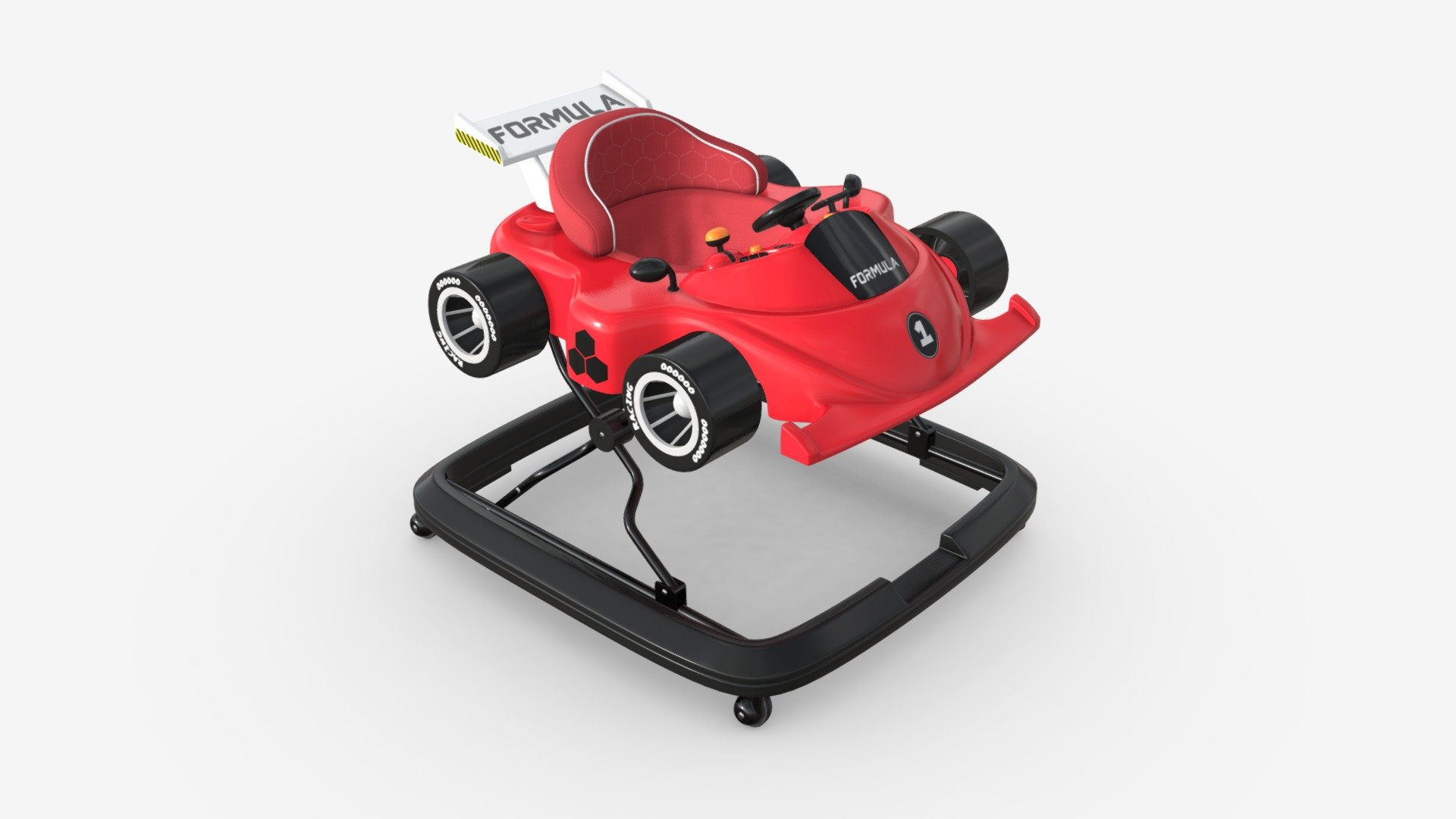 Racing car baby walker - Buy Royalty Free 3D model by HQ3DMOD (@AivisAstics) 3d model