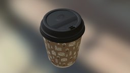 Coffee to go cup to, coffee, go, cartoon, photoshop, blender, cup