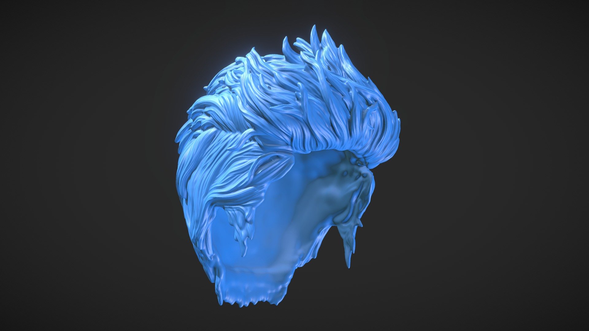 Hair sculpt 71, created in Zbrush;

Ready for 3d printing;

Size you will need to adjust manually;

STL and OBJ file formats;

Hope you will like it!
 - Hair 71 - Buy Royalty Free 3D model by Rumpelstiltskin (@rumpelshtiltshin) 3d model