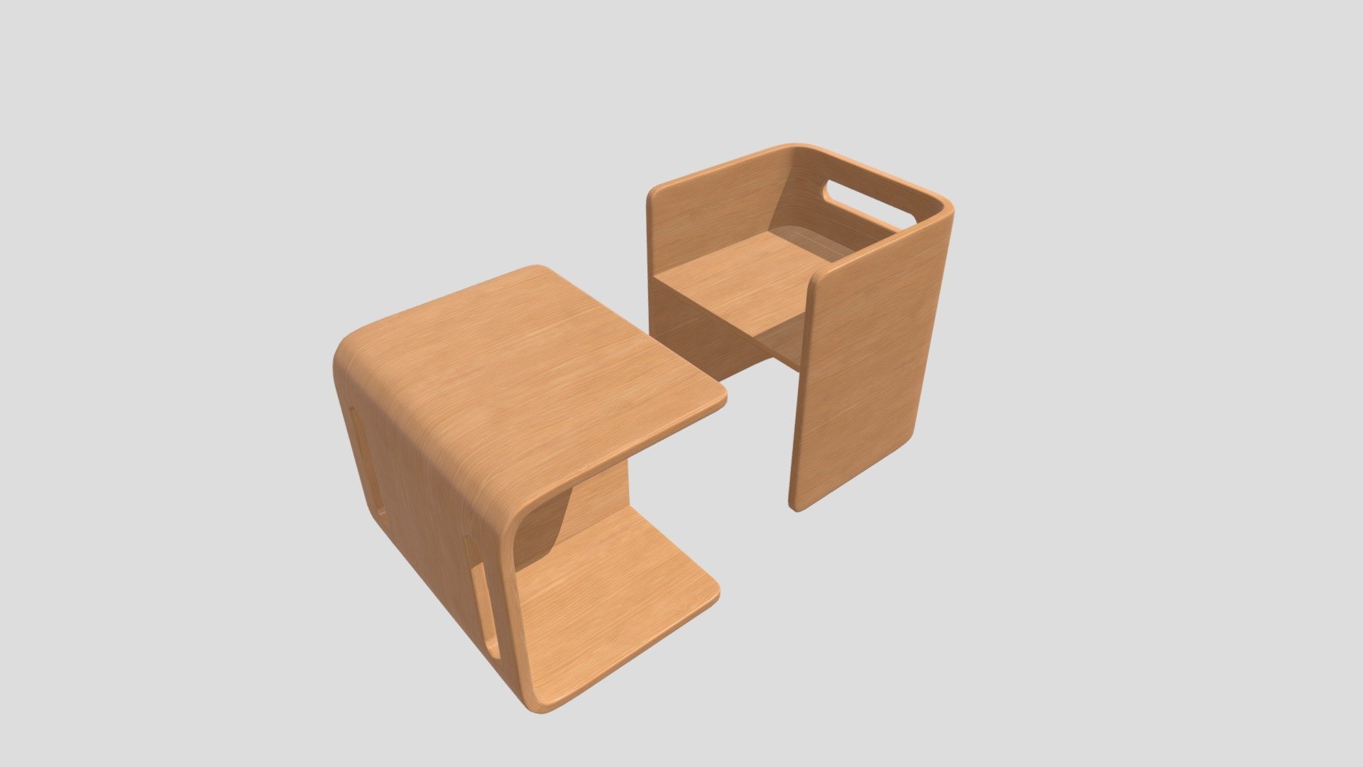 Highly detailed 3d model of child room furniture with all textures, shaders and materials. It is ready to use, just put it into your scene 3d model