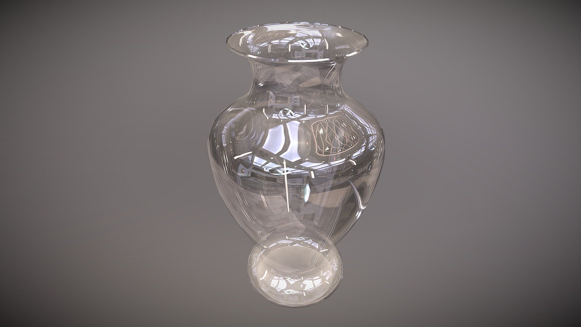 Just a basic glass vase with smudge marks, handy prop from enviroments.  Easily re-textured - Simple Glass Vase - Download Free 3D model by Sousinho 3d model